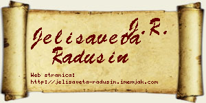 Jelisaveta Radusin vizit kartica